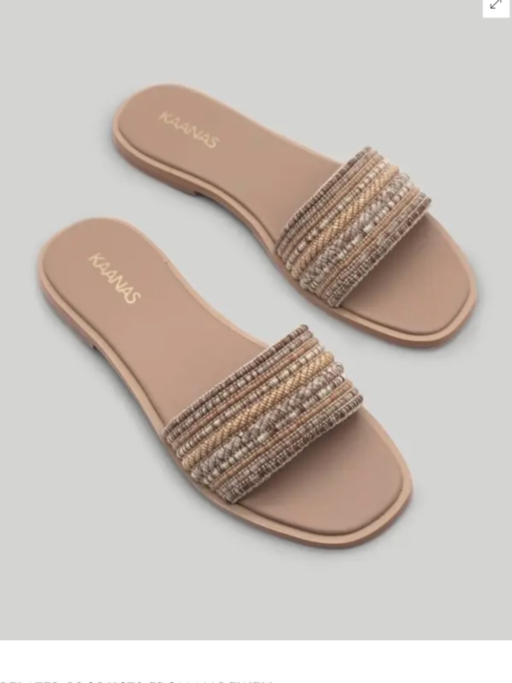 Kaanas Limon Multi-Color Slide Sandal Size 6 NWT